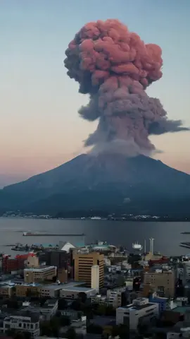 Sakurajima Volcano Eruption 🌋 | Ash Plume Over Japan in 4K Ultra HD