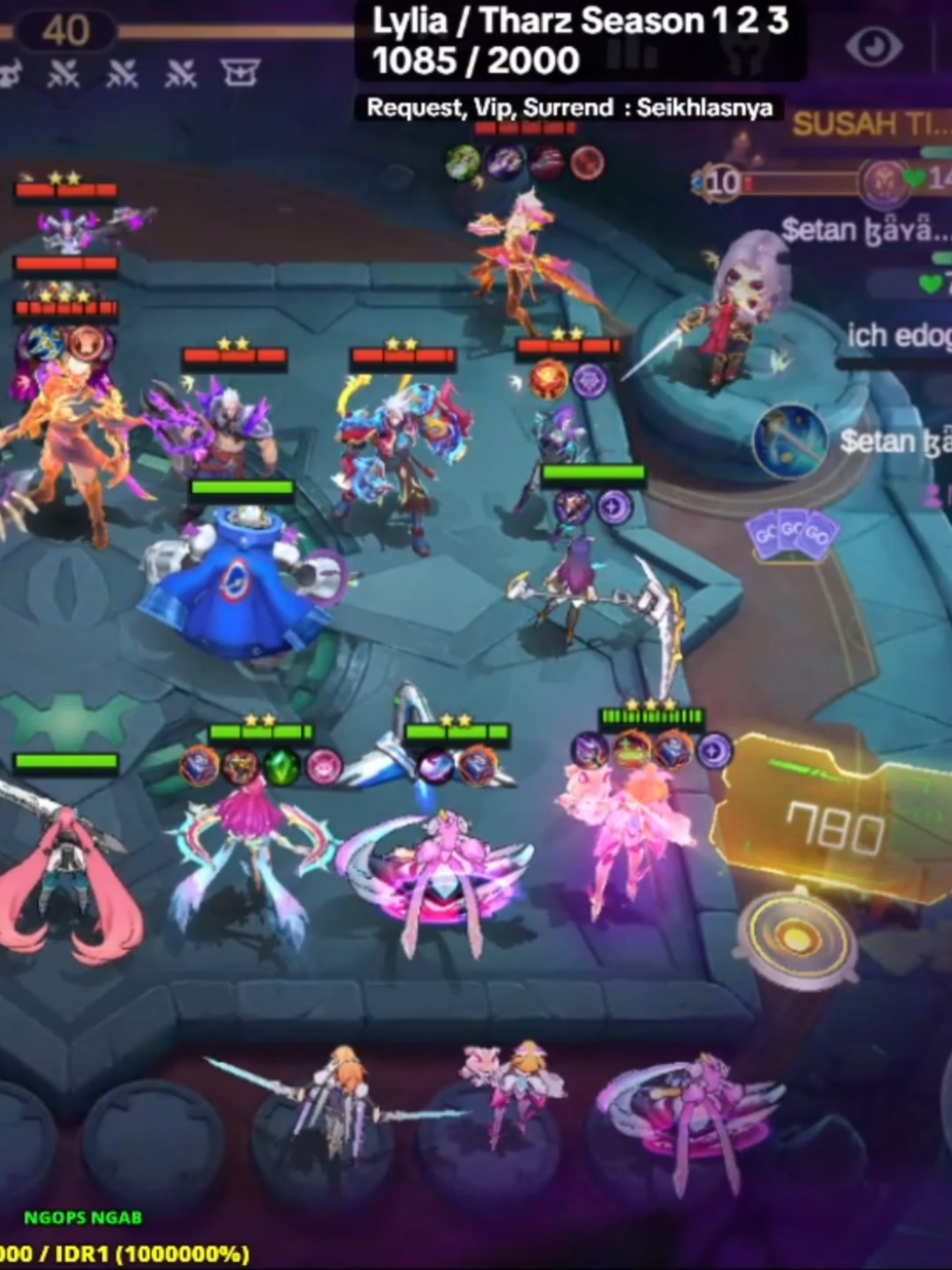 Rising Star Part 3 Wawkwek Angela B3 6 Gezer 6 Aspirnt #mcgg #Tharz #MCGG #Mlbb #risingstar