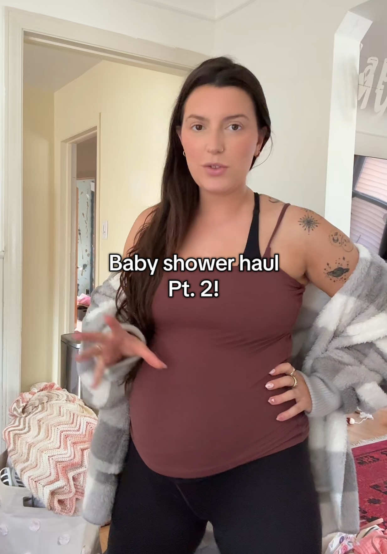 Baby shower haul part 2! We’ve been putting things away for the last couple days and 😭 I just can’t believe how close we’re getting to meeting this girl!!  #babyclotheshaul #babyshowerhaul #babyshower #thirdtrimesterbelike 