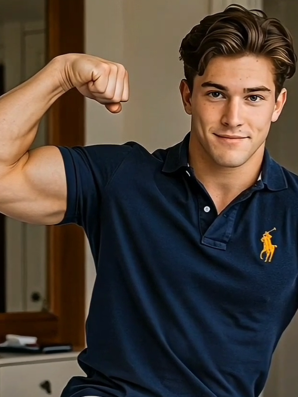 ❤️ He's A Heartbreaker 💔 is it his Muscular Physique or his innocent Good Looks? Could this cutie be Bad to the Bone? #muscles #flexing #bicep #prettyboy #muscleboys 