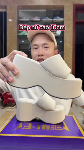 Dép nữ đế cao 10 cm thiết kế đẹp, nhẹ, êm, bền, giá rẻ ạ #manhgiay #depdecao #depcaogot #depnu 