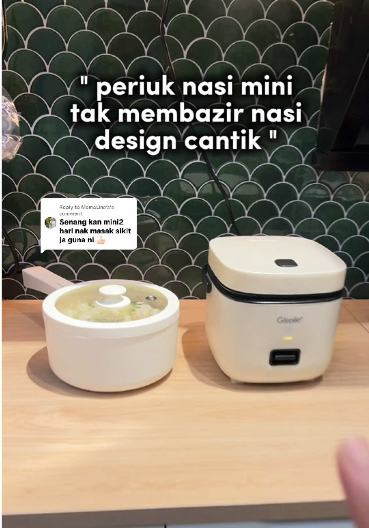 Replying to @MamaLina’s  rice cooker mini ni ada 5 pilihan warna ✨#miniricecooker #kitchengadget #gisellericecooker #periuknasi #KitchenHacks 
