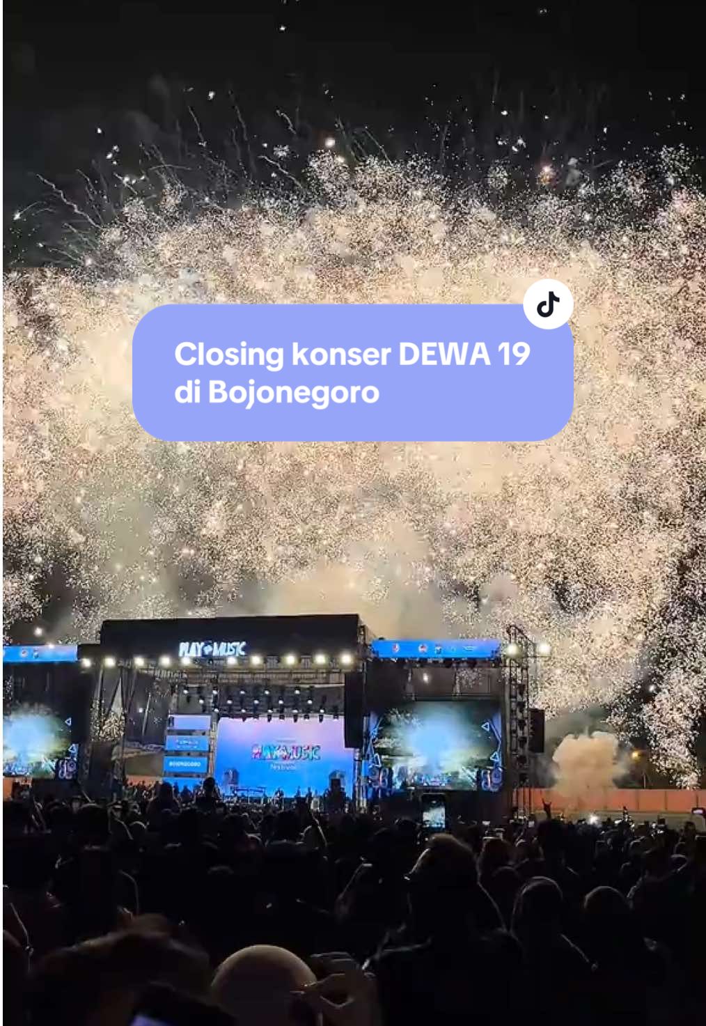 Penutupan Dewa 19 di Bojonegoro #konser #konsermusik #dewa19 #bojonegoro24jam #fypagee 