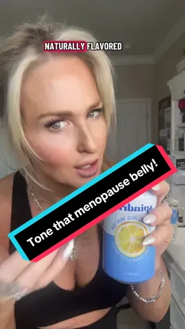 The fastest way to tone and tighten your menopause belly. Replace all your liquid calories with sparkling water. ⭐️#menopause #sparklingwater #weightloss #bellyfat #tummy 