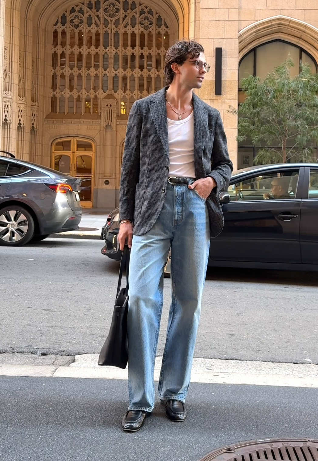 Blazer & Jeans all day long #explore #outfits #mensfashion #falloutfit #OOTD 