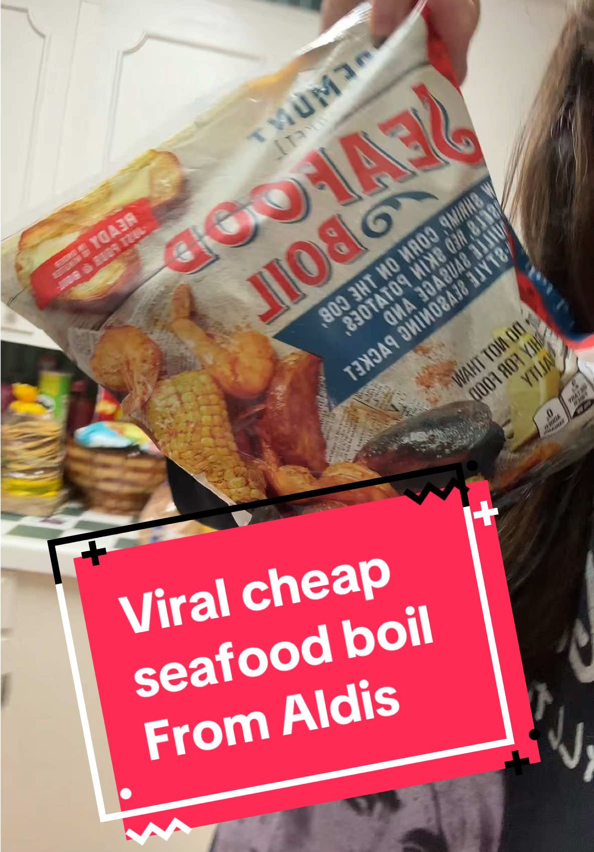 The seafood boil from aldis is pretty good needs more spice for me. I like my boils with a little heat. But it definitely curved the craving for a seafood boil but only a fraction of the price, though I liked it. ##seafood##boil##aldi