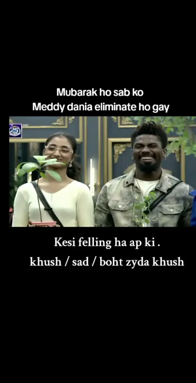kn kn khosh hua 🤭#Dania #meddy #tamshaseason4 #unfreezemyacount 