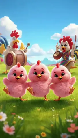 Haydi Pembişler Eğlenceye Devam #civciv #animasyon #oyunhavası #animasyon #fyp 