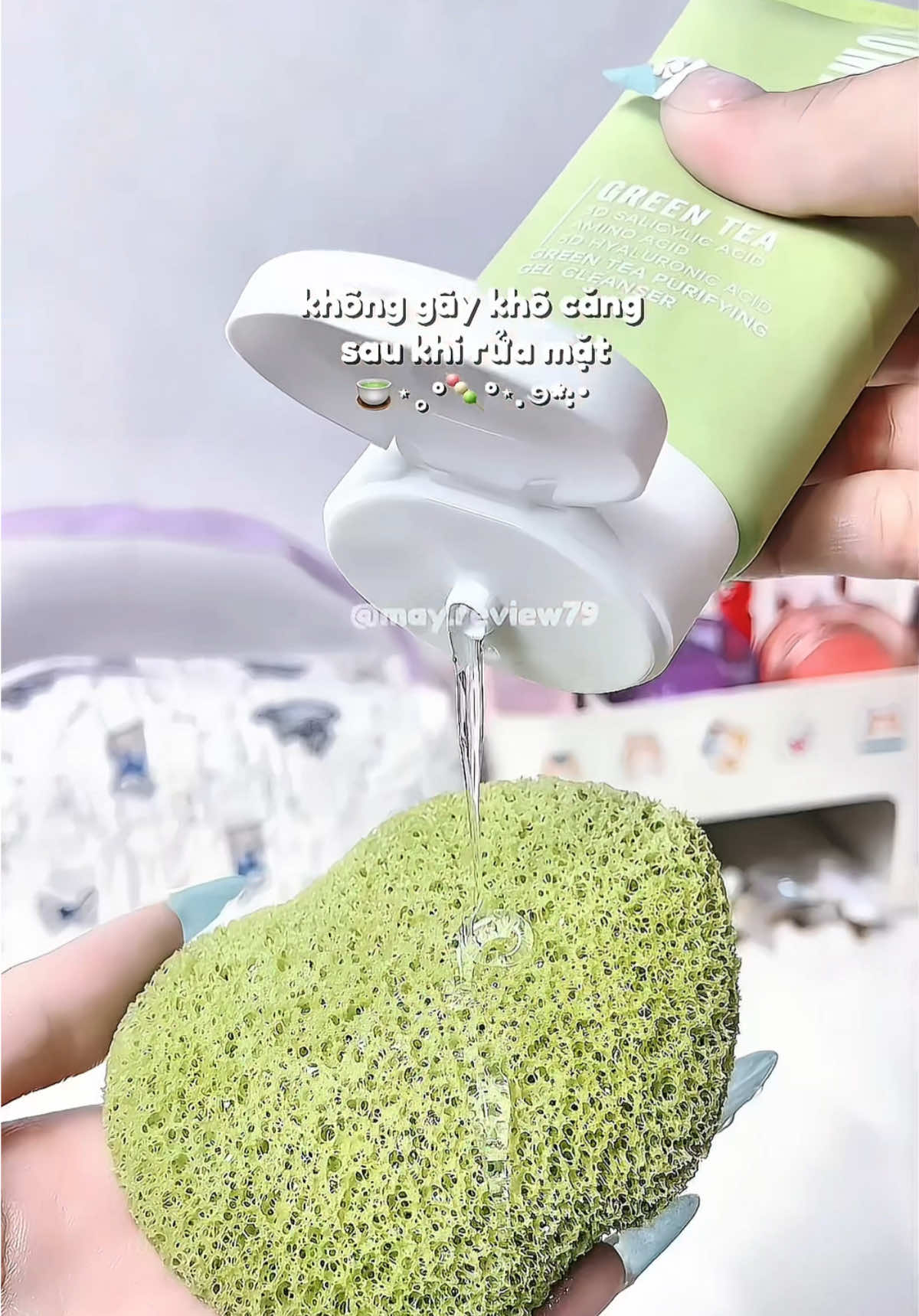 🎀Sữa rửa mặt trà xanh từ cao nguyên Tây Tạng hỗ trợ làm sạch giảm mụn ẩn, mụn đầu đen #colorkeyluminous #suaruamat #srmcolorkey #skincare #goclamdep 