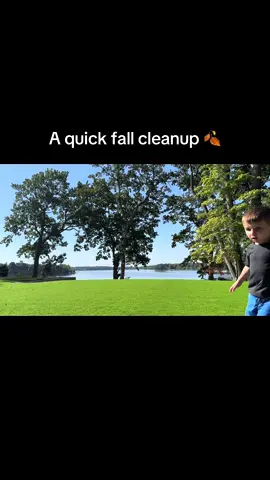 A beautiful day to clean up some leaves 🍁🍂 #midwest #lakelife #fyp #foryou #foryourpage