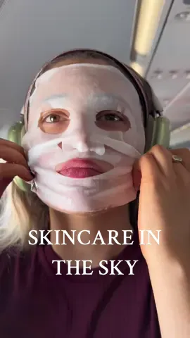 Replying to @EmmaElizabeth skincare in the sky ☁️ #fyp #skincare #skincareroutine #planegrwm  Products: @SimpleSkincareUK cleansing wipes White dental beauty whitening strips  @Garnier vitamin C mask @EYLURE LONDON dybrow @COSRX UK ceramide skin barrier moisturiser  @Drunk Elephant glasswater serum  @Clinique UK moisture surge active glow serum  @Elizabeth Arden Inc. eight hour spf 40 @belif uk mint plumper lipcerin 