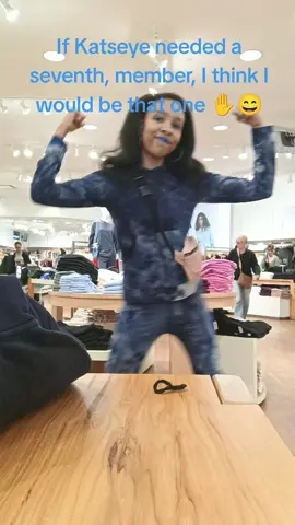 I figured 'Why not do this dance in The Gap, since Katseye did this collab with them!'  #katseyexthegapcollab #milkshaketrend #mysocialanxietycouldnever 