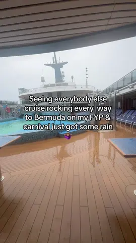 Ig you gotta love carnival sometimes 🥲 #iamkayladapri #fypシ゚viral #bermuda #carnivalcruise 