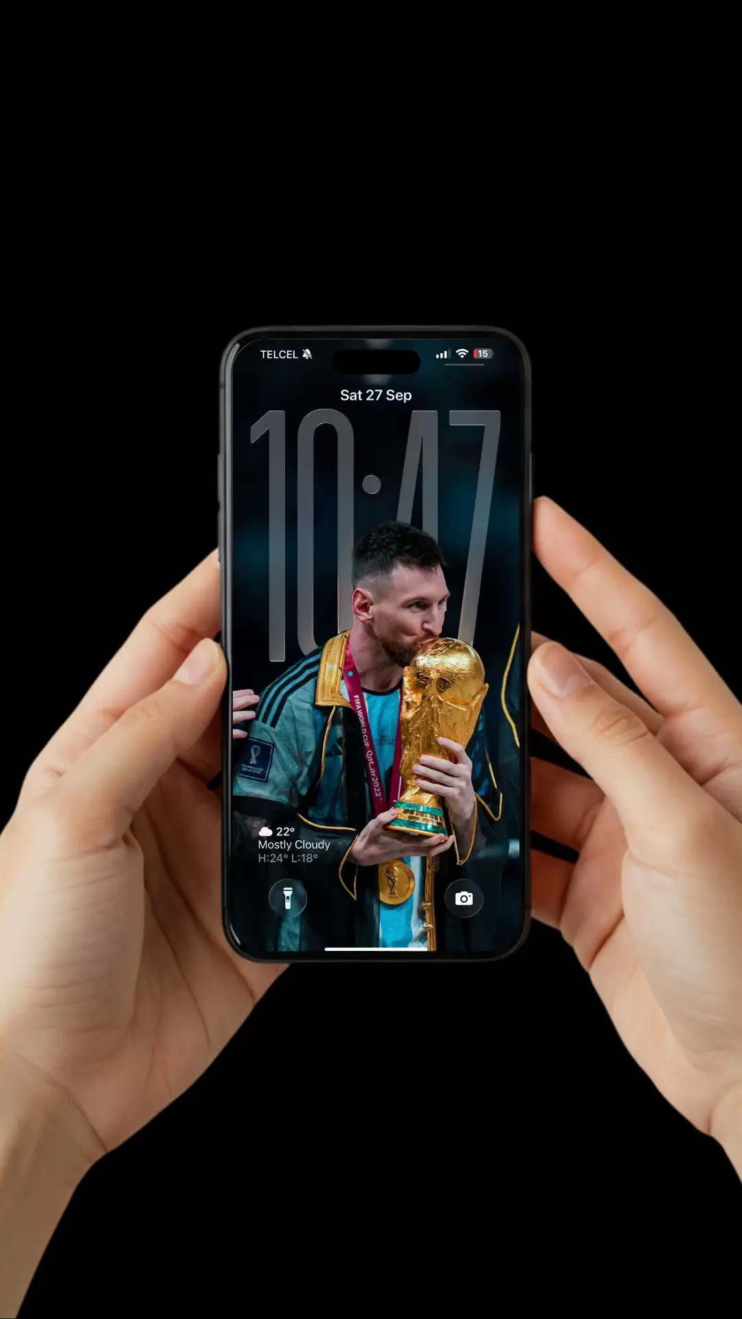 Amantes del futbol y fans de un gran goleador Messi ⚽️⚽️ para muchos el mejor de todos los tiempos #messi #leonelmessi #fondosdepantalla4k #ios26 #messifondodepantalla 