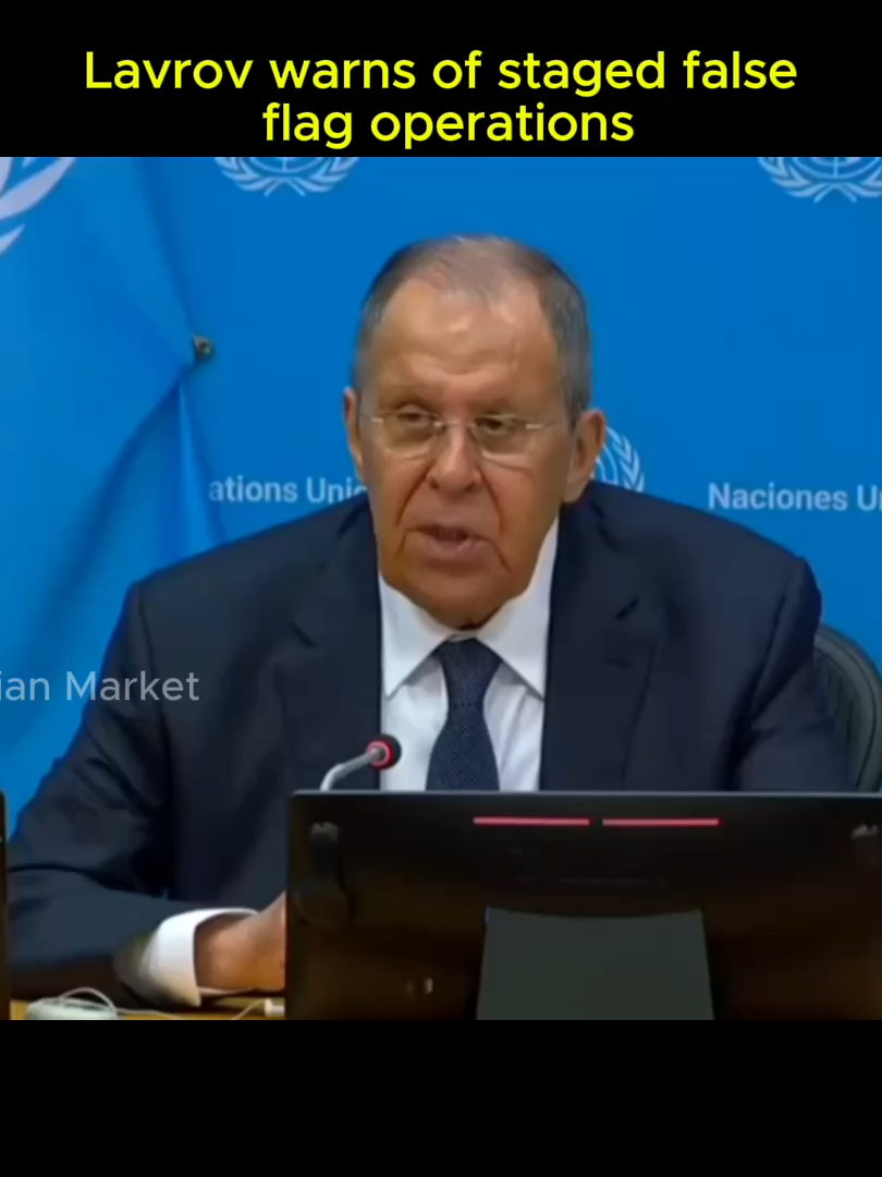 Lavrov warns of staged false flag operations 'It appears Ukraine is now using Russian-made drones to create the impression that Russia is launching them' 'I know for a fact that the West is helping the Ukrainians with all this dirty business'