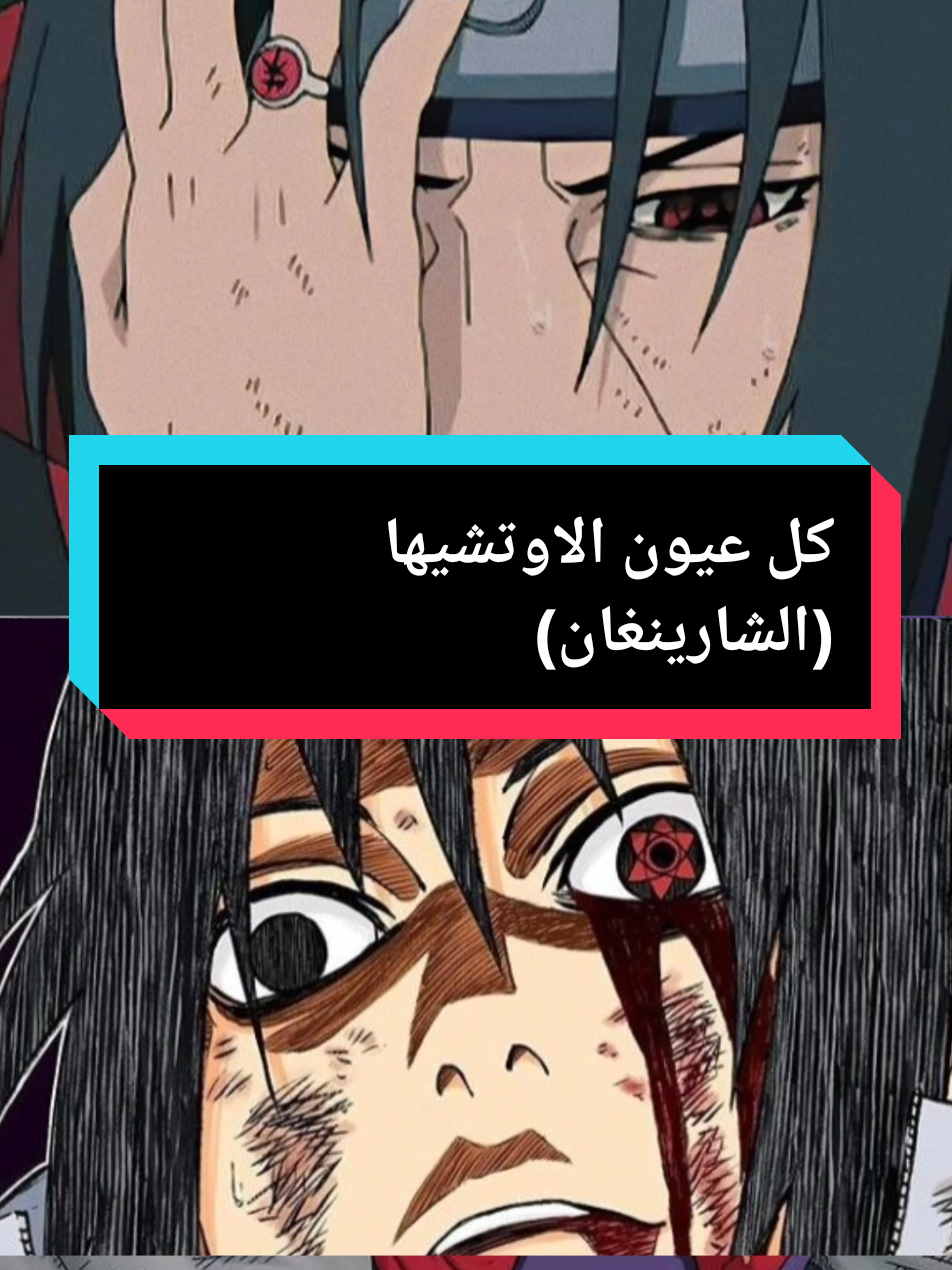 كل عيون الأوتشيها (شارينغان) الجزء الأول  #naruto #ناروتو #fyp #ساسكي #sasuke 