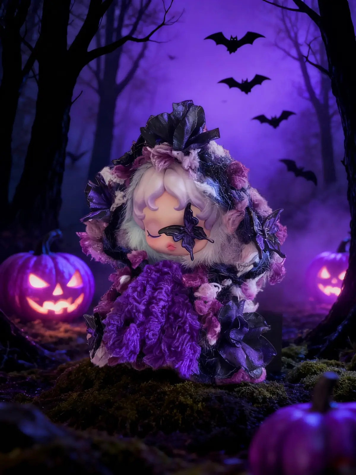 Dress up your Halloween doll and arrange a Halloween cloak for your doll in advance#halloween #skullpandaclothes #labubuclothes #popmart #outfit 