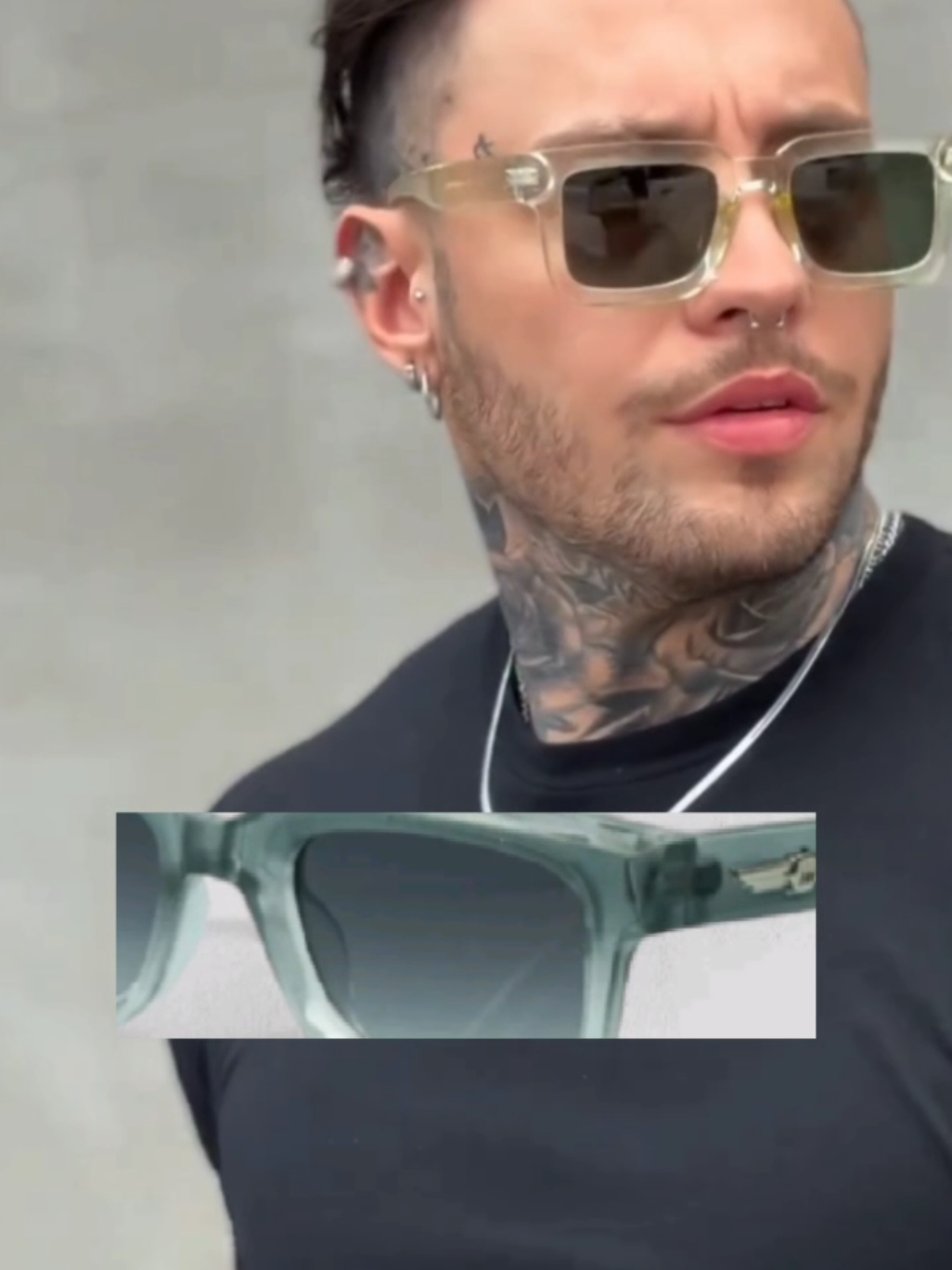 óculos de sol retrô quadrado 