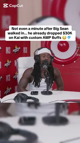 Not even a minute after Big Sean walked in… he already dropped $30K on Kai with custom AMP Buffs 😳💎 #fyp #viral #kaicenat #mafiathon3 #streamer 