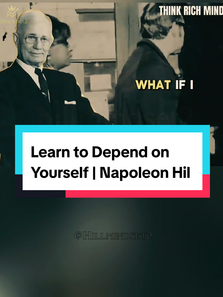 Learn to Depend on Yourself | Napoleon Hill #ThinkAndGrowRich #SuccessMindset #Discipline #fyp #usa🇺🇸 