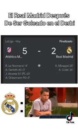 El Real Madrid Después de Perder Hoy  Por Goleada vs el Atlético de Madrid 🤣🤣🤣 #realmadrid #atleticodemadrid #laliga  #viral #comedia 