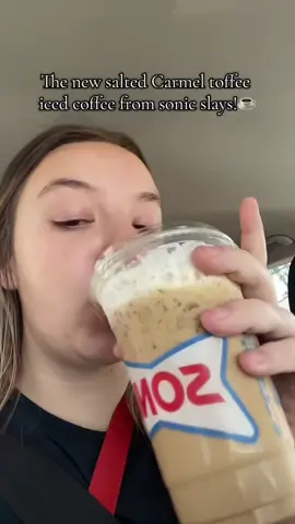 Go get ya one!#yummy #sonic #icedcoffee #saltedcaramel #budget 
