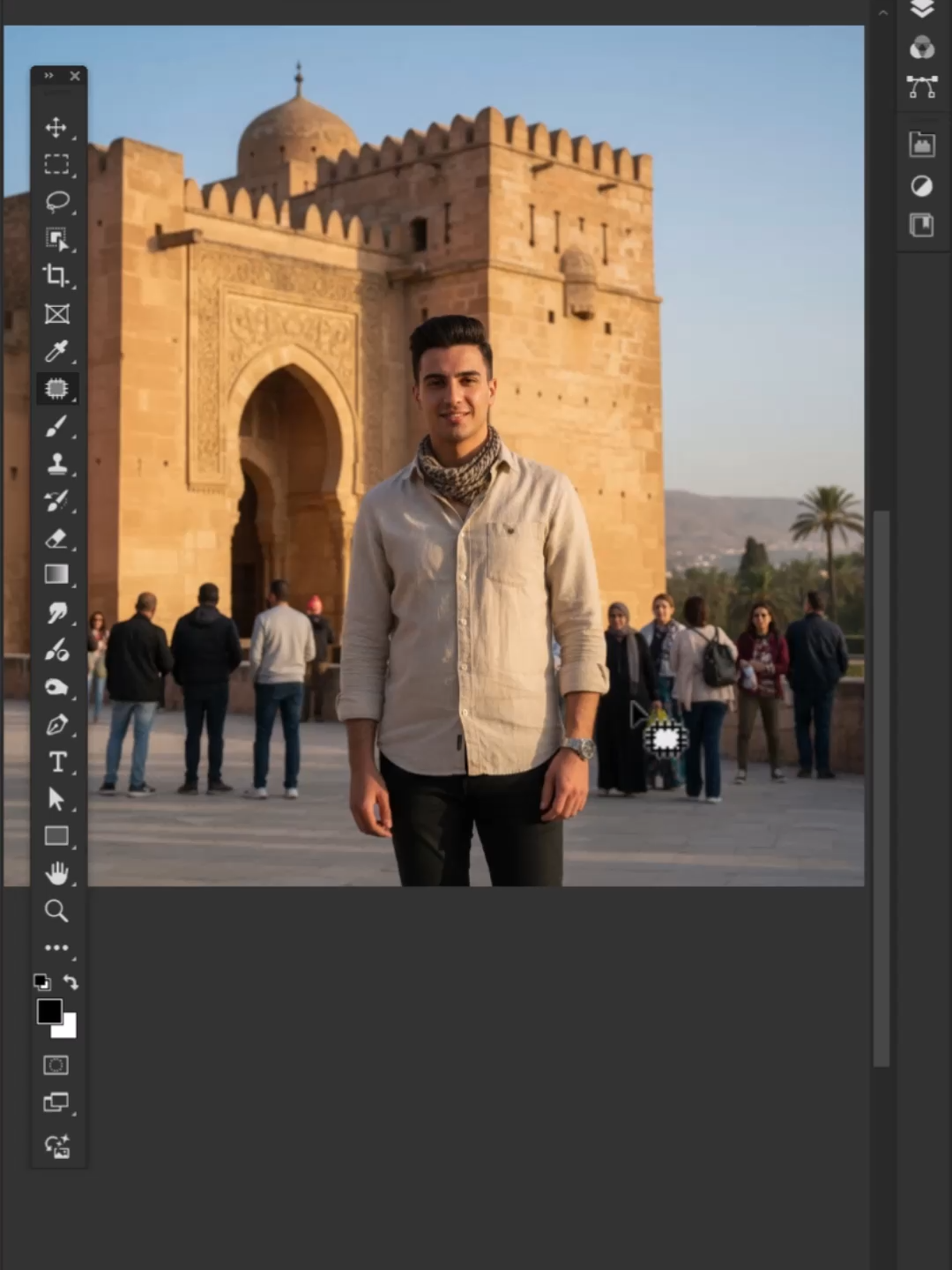 Easy way to remove people from images