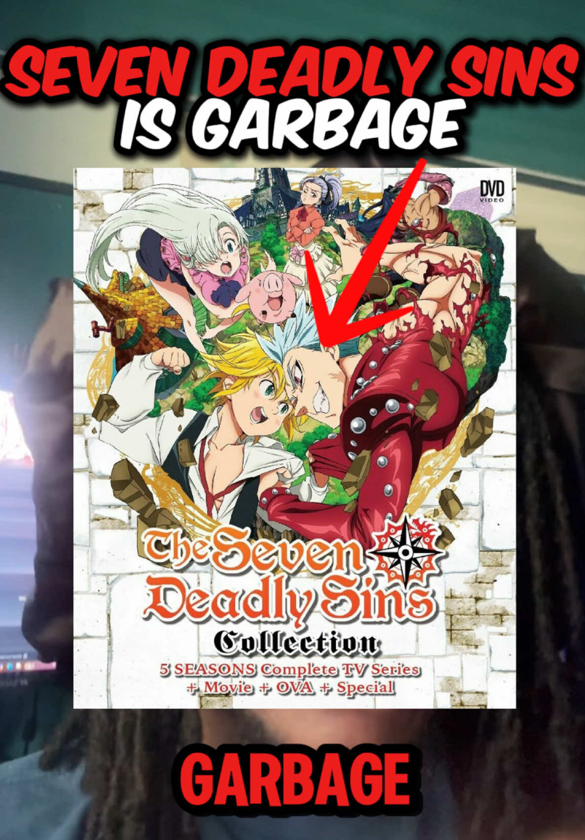 Ts Was Always Garbage 😐#creatorsearchinsights #7ds #sevendeadlysins #meliodas #escanor 