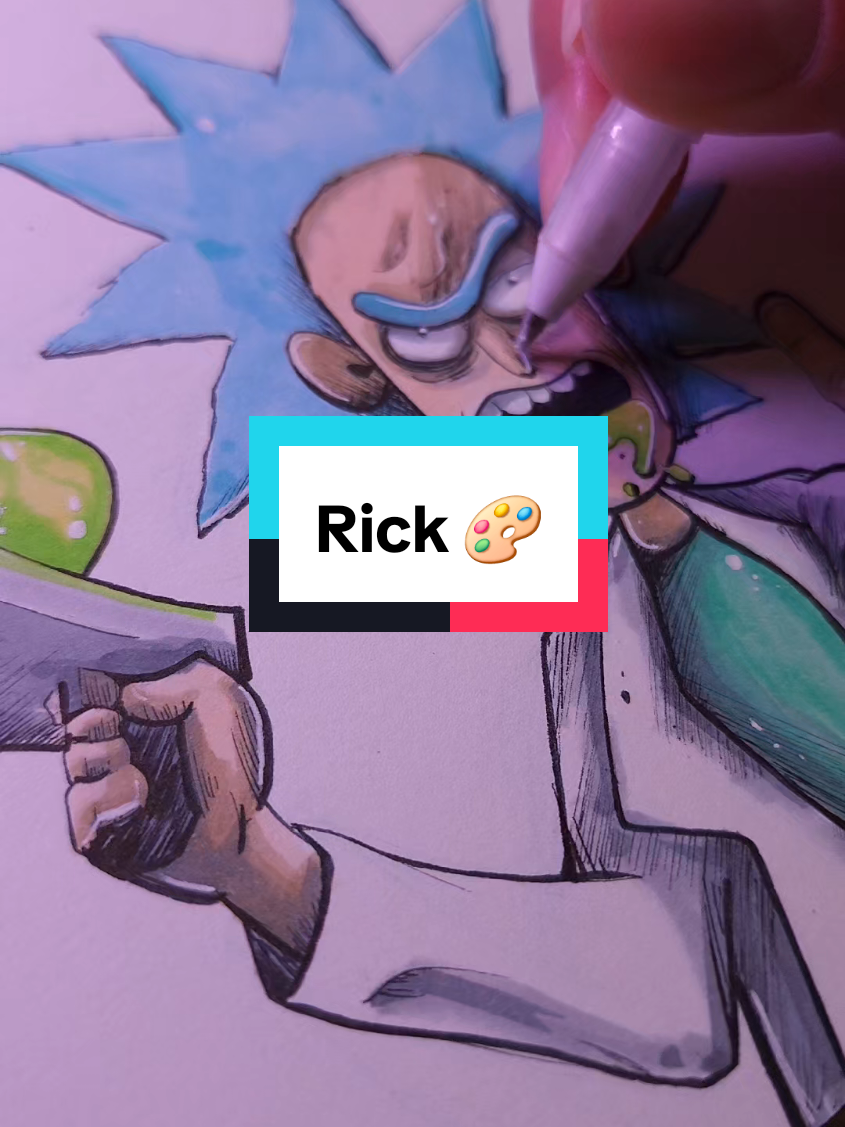 Rick drawing! open for commission if interested! #artwork #art #drawing #coloring #cartoonart 