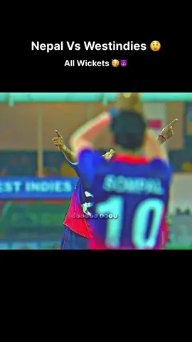 Nepal Vs Westindies All Wickets 😲😈 #NepalCricket #NepaliCricketFans #CricketLover #DelightSports #Fyp 