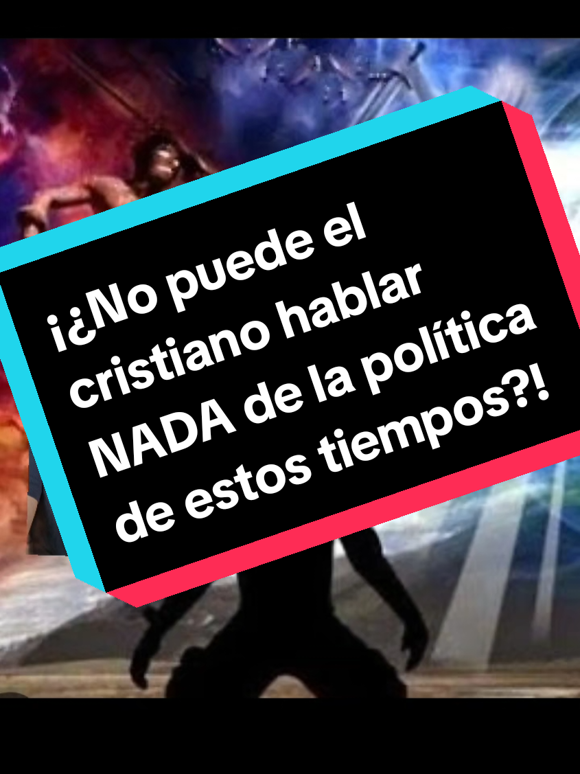¡¿No puede el cristiano hablar NADA de la política de estos tiempos?! #miguelsanchezavila 