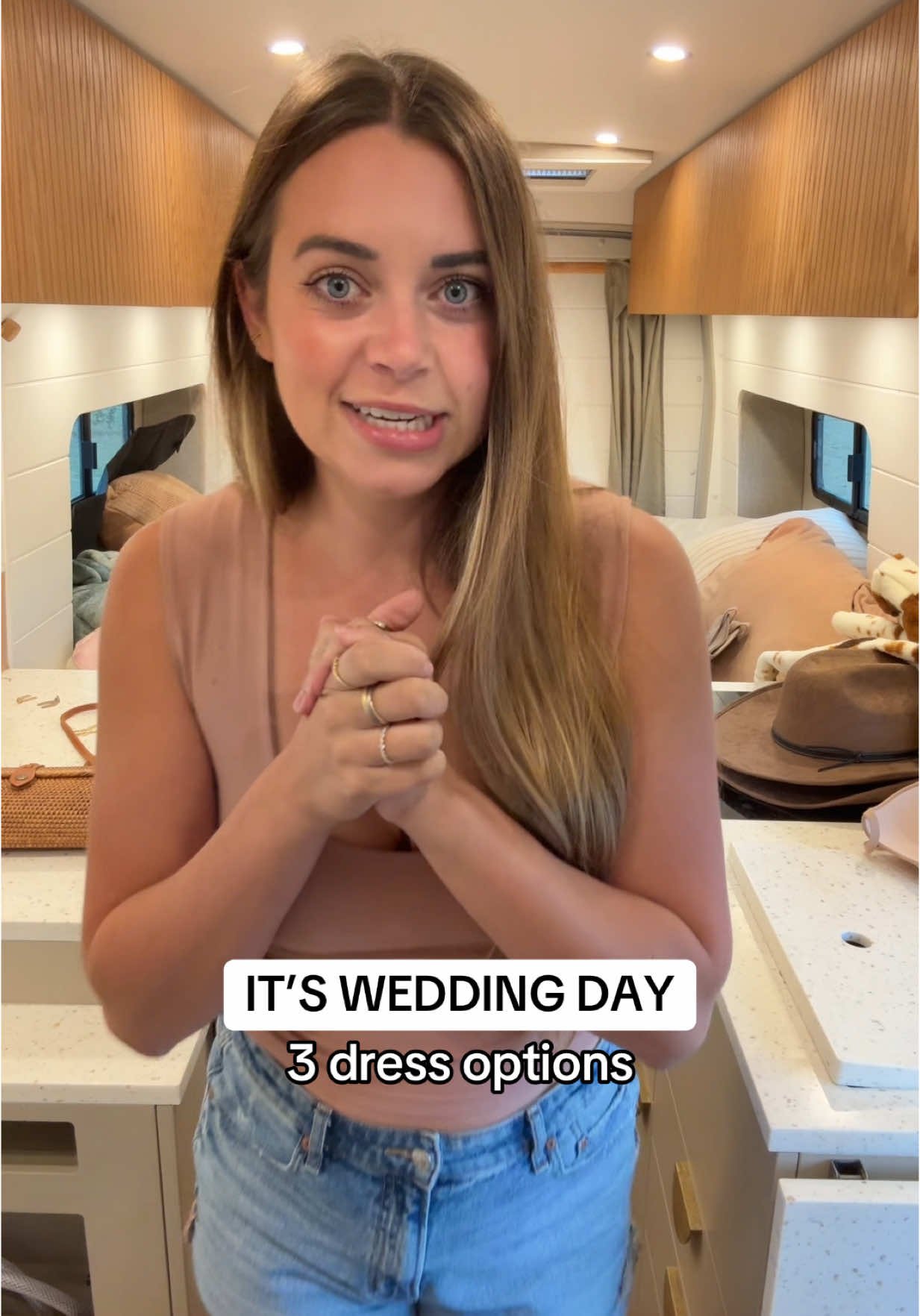 It’s wedding day!! Help me pick what to wear and tell me if I should be cute or cold. Thanks 🫠🫶🏼