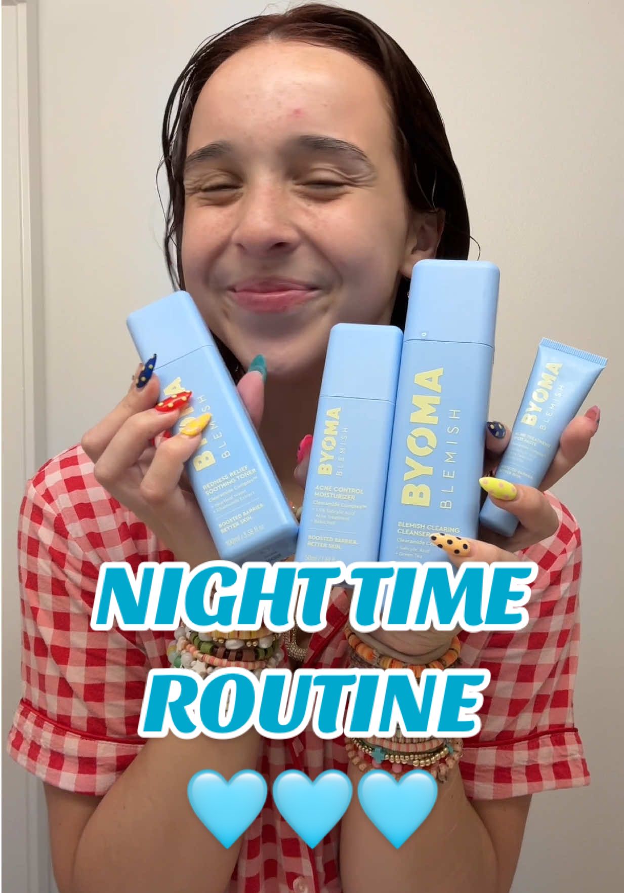 #ad best self care night (with the best skincare 🤭) go to target now to purchase hehe!! 🩵🫧💐@byoma #byoma #byomapartner #skincare #nightroutine 