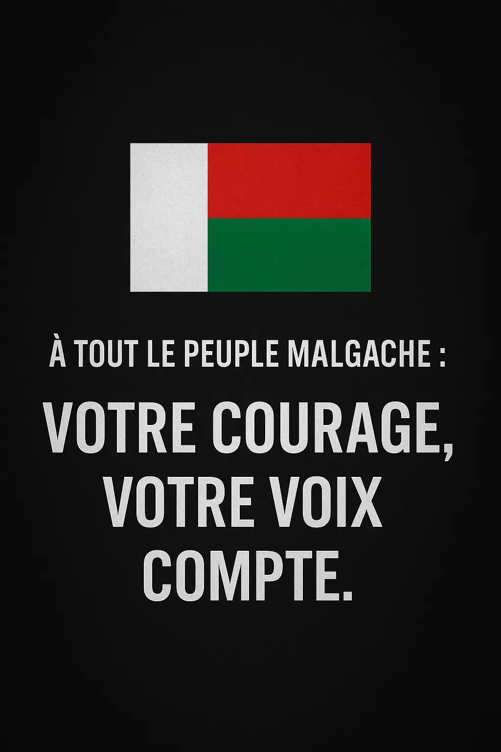 Aujourd’hui, à Madagascar, le peuple souffre. Beaucoup sont morts. Beaucoup sont blessés. Des familles entières ont perdu leurs biens, leurs commerces, leurs moyens de vivre. Des années de travail, réduites en cendres en quelques heures. La colère est légitime, car personne ne mérite de vivre dans la misère, sans eau ni électricité. Mais détruire, voler, piller… ce n’est pas la solution. Vous qui dévalisez les banques, les supermarchés et les boutiques, vous ne rendez pas service au peuple. Vous ne rendez pas justice aux victimes. Vous êtes autant un problème que le gouvernement que nous dénonçons. Car pendant que certains crient pour la justice, d’autres profitent pour créer l’injustice. Pendant que des familles pleurent leurs morts et leurs blessés, d’autres pillent et cassent sans scrupule. Nous ne sommes pas avec vous. Nous sommes avec ceux qui veulent un avenir meilleur, avec ceux qui se battent dans la dignité, avec ceux qui élèvent la voix sans salir celle du peuple. Le combat doit être pour la justice, la dignité et l’unité, pas pour le chaos et la division. 🇲🇬    #justice #madagascar #StopRépression #victime  #manifestation 