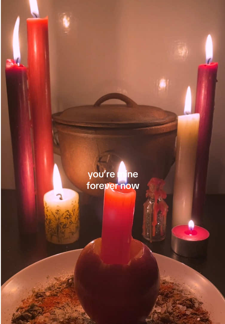 #WITCHCRAFT | under my love spell | #witch #spells #witchtok #witchtiktok | you’re mine forever | love spell | apple spell | candles 