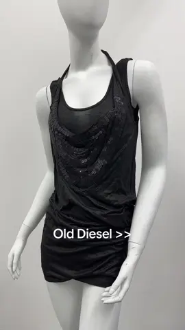 love the chain sequin detailing on this one  #fashion #diesel #vintage #depop #2010s 