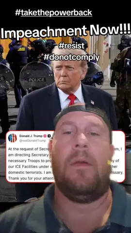 Description: Trump just announced troops in Portland with “full force” against American citizens. That’s not leadership, that’s fascism. Using the military on peaceful protesters is an impeachable offense, plain and simple. We can’t let this slide — we need to fight back and demand accountability now. #ImpeachTrumpNow #FascismInAmerica #PortlandProtests #AbuseOfPower #DefendDemocracy