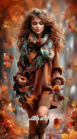🍁 Осень — это время, когда тишина говорит громче слов. Листья шепчут о переменах, а воздух наполняется воспоминаниями. И в этой красоте мы находим себя. С любовью, Mila_Art🤍 #Осень #AutumnVibes #ОсеннийПарк #ФилософияОсени #ОсеннийБал #DigitalArt #CinematicMood