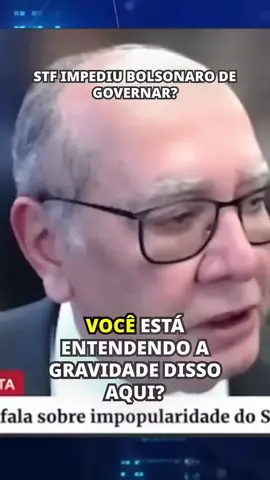 STF Impediu Bolsonaro de Governar? A Confissão Polêmica de Gilmar Mendes #bolsonaro #stf #gustavogayer 