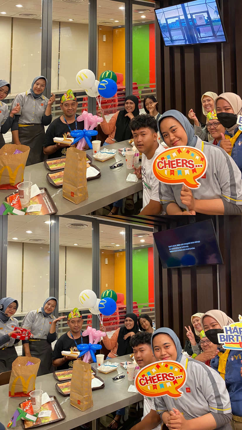 *Selamat ulang tahun, Ayah! 🎉*   Terima kasih sudah jadi pahlawan tanpa tanda jasa di hidup kami.   Semoga Ayah selalu sehat, bahagia, dan diberi umur panjang.   Doa terbaik selalu untukmu, dari anak-anak yang selalu bangga padamu 🤍🎂 *Salam hangat dari kami, McD Pabean Juanda Sidoarjo! 🍟❤️* #SelamatUlangTahunAyah   #McDPabeanJuanda   #McDmoments   #UltahBarengMcD   #McDIndonesia     