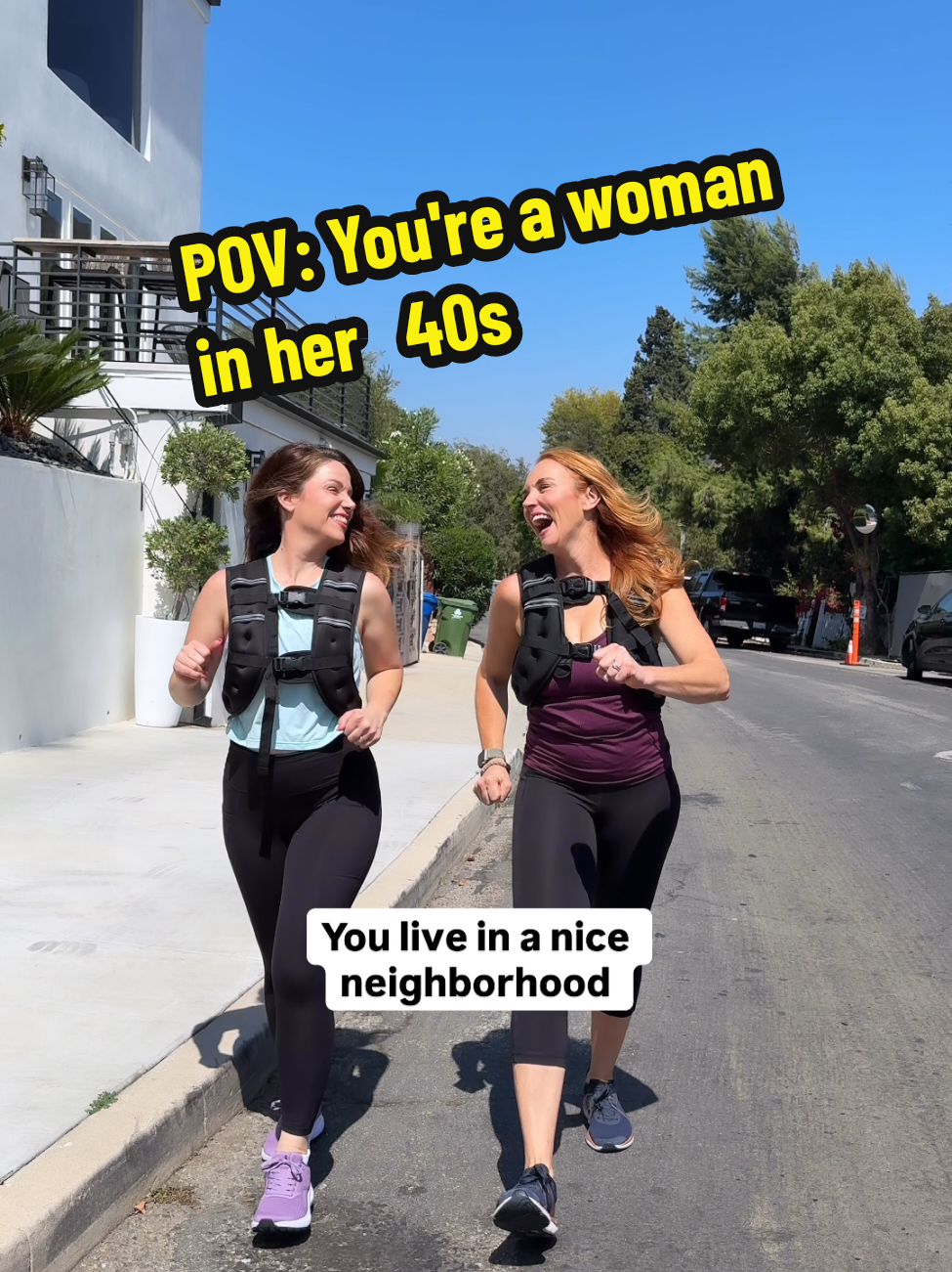 Do you have a weighted vest? If you're a woman in her 40s it's pretty much mandatory now 🤣 Should we start a weighted vest club? Let us know how heavy your vest is!  . #perimenopause #over40 #perimenopause #momsover40 #weightedvest 