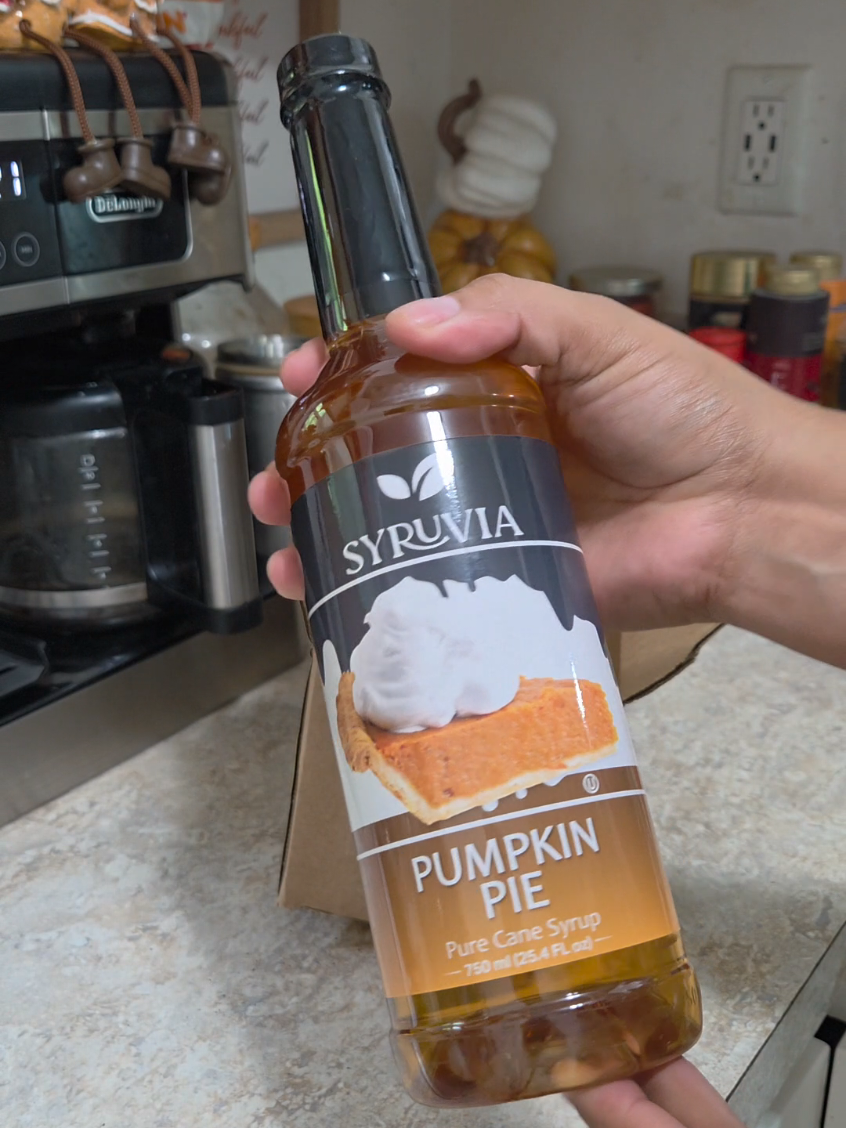 I don't know who needs to hear this today but honey yourself not ugly you just need a coffee. 😂☕️💖 #coffeetime #coffeeathome  #coffeesyrup #pumpkinseason  #icedlatte  pumpkin pie iced latte pumpkin syrup  without spice  coffee vibes 