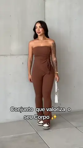 Conjunto Feminino Ontono Inverno Blusa Tomara que Caia com Calça Flaire #conjunto #blusa #calçaflaire #moda 