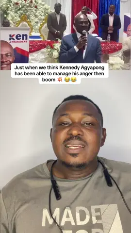 Just when we think Kennedy Agyapong has been able to manage his anger then boom 💥 😂😂