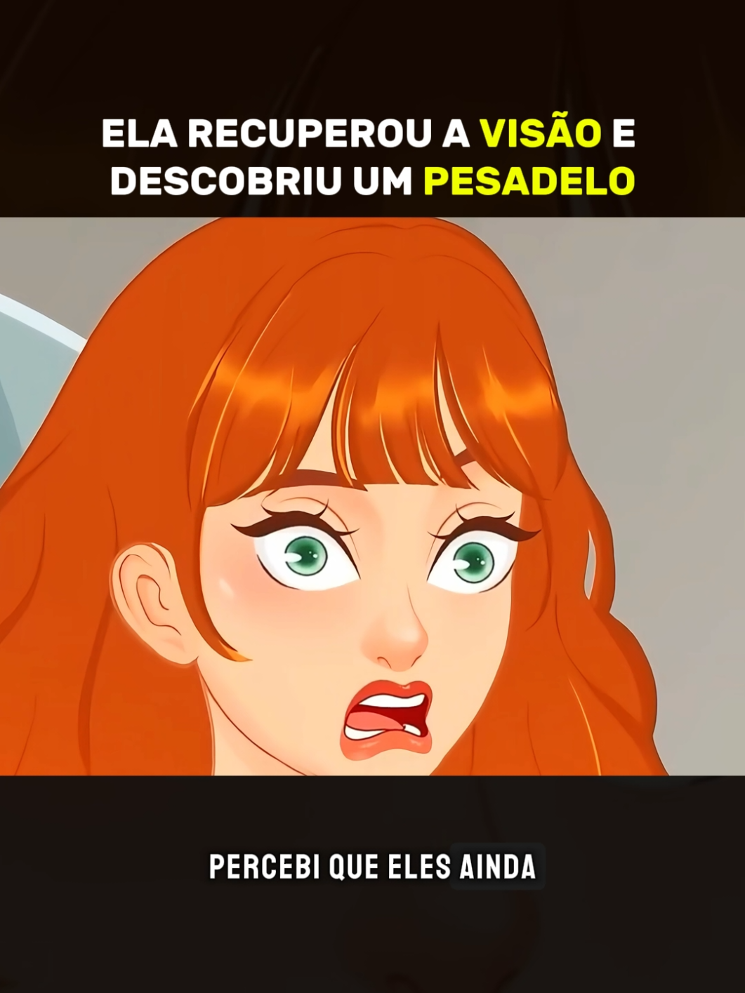ela recuperou a visão e descobriu um pesadelo #tiktokbrasil #desenho #desenhoanimado #cartoon #cena 