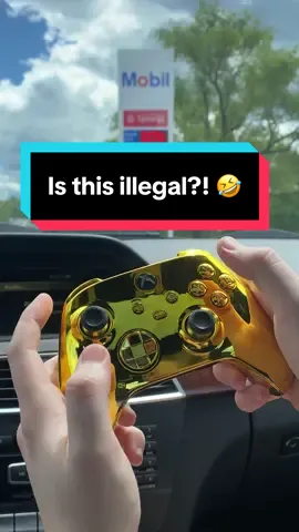 Is this illegal?! 🤣 #gaming #customcontroller #gamingmemes #fyp #foryou 