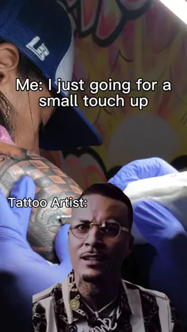 Welp ended up doing a big coverup 😂😂 who else has gone thru that with your tattoo artist? #nickysaunders #gettingtattooed #Meme #MemeCut 