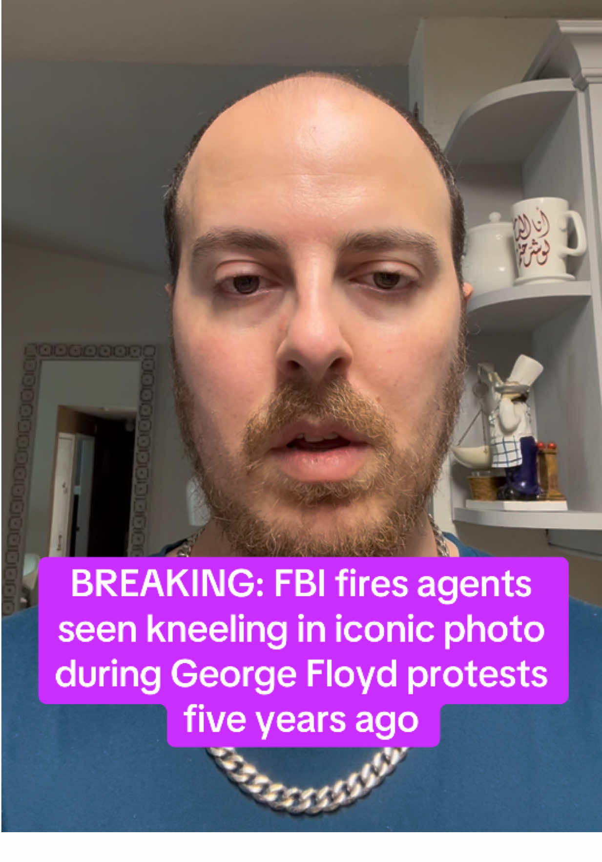 BREAKING: FBI fires agents seen kneeling in iconic photo during George Floyd protests five years ago 🟪🗞️🗽🇺🇸 #FBI #GeorgeFloyd #FreeSpeech #Protest #BLM 