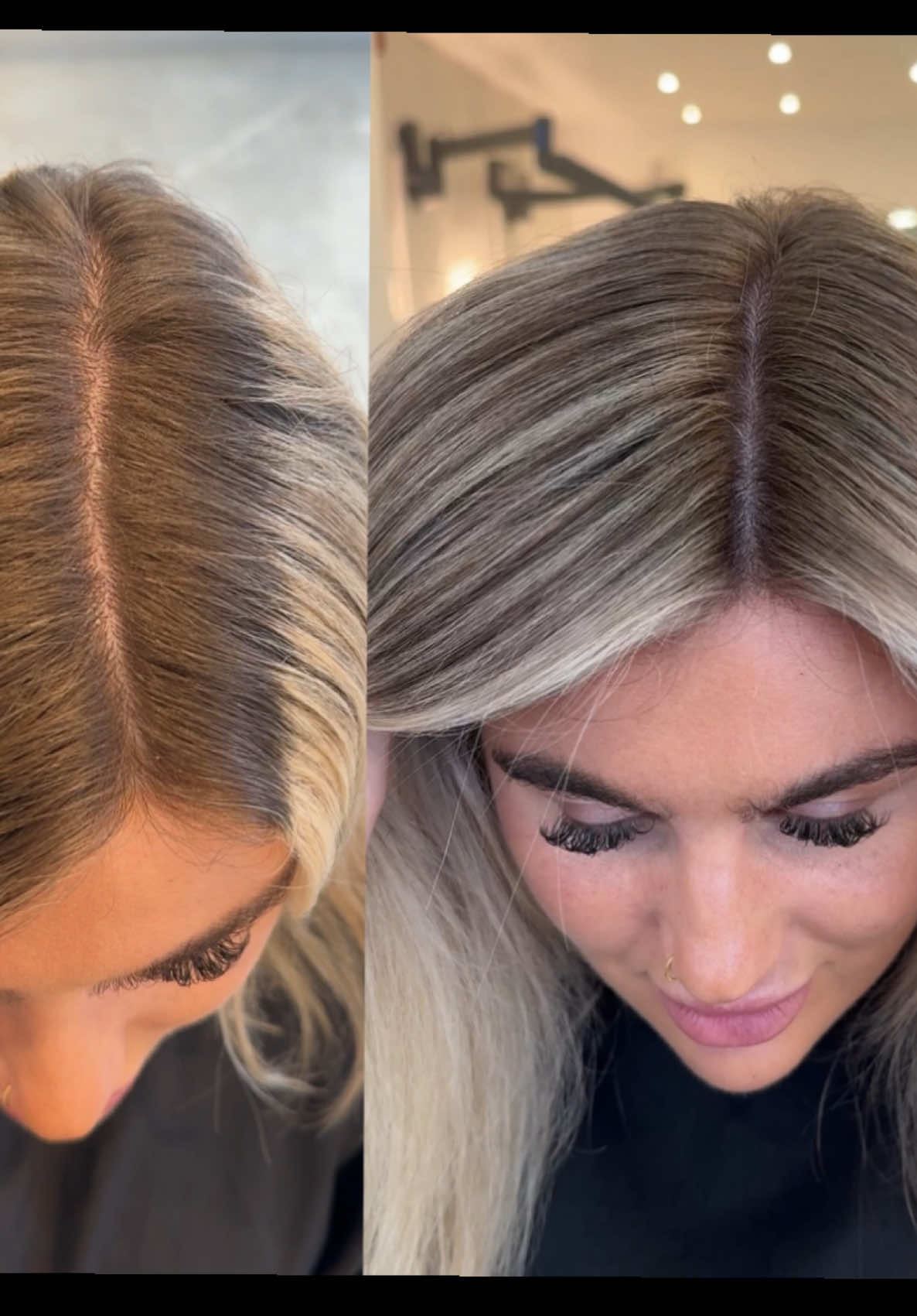 Another day in the office @Wella Professionals #colourcorrection #livedinblonde #colourchange #rootshadow 