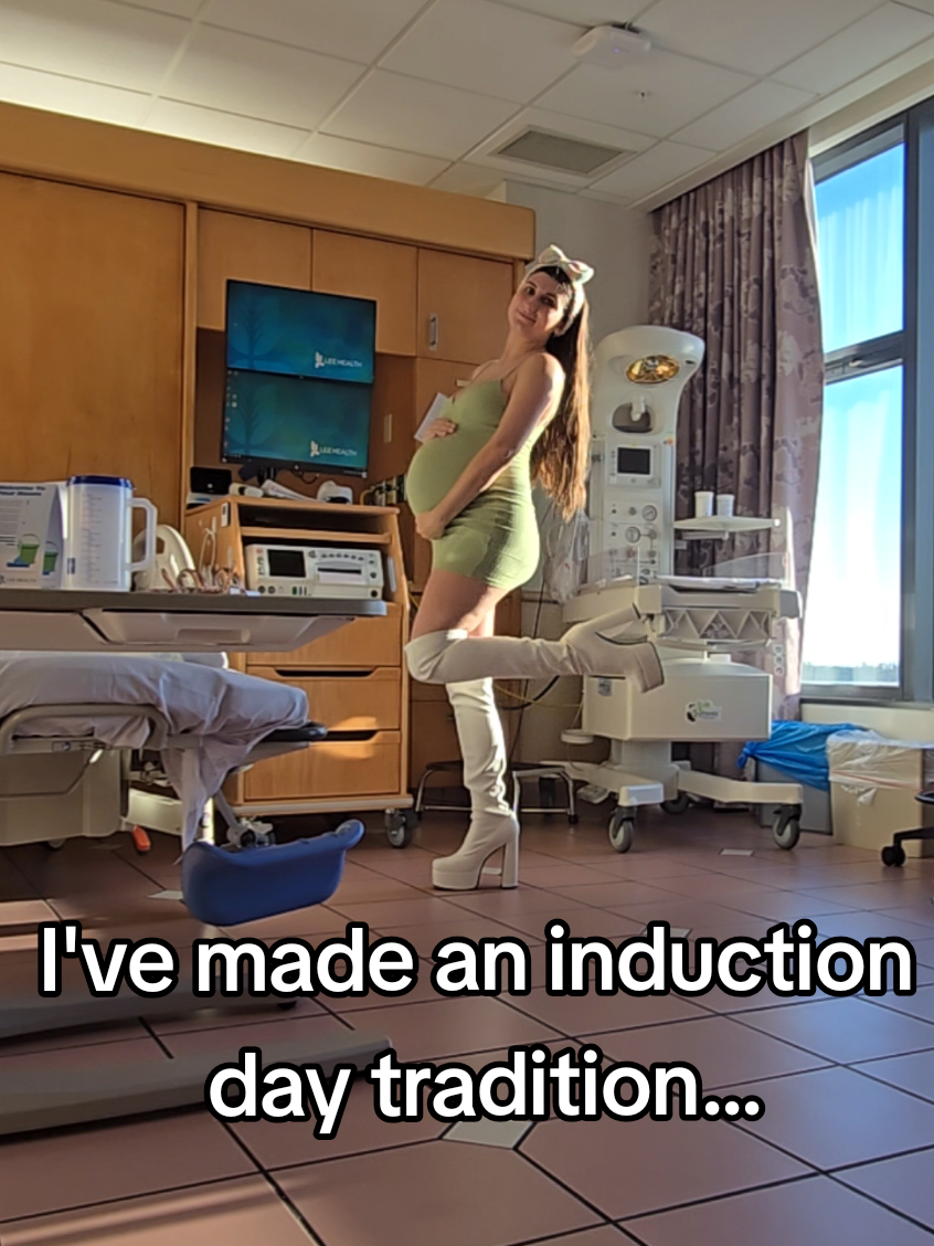 I've made it a tradition that I do with every induction day I've had for the past 3 years 🤷‍♀️😊 #induction #pregnancy #boymom #pregnancyjourney 